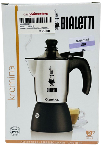 Bialetti 05410 Moka Kremina Espresso Maker